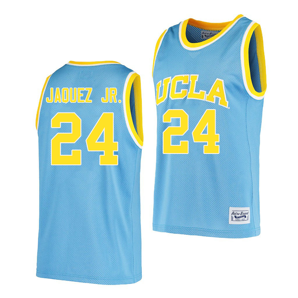Men #24 Jaime Jaquez Jr. UCLA Bruins College Jerseys Sale-Retro Blue - Click Image to Close